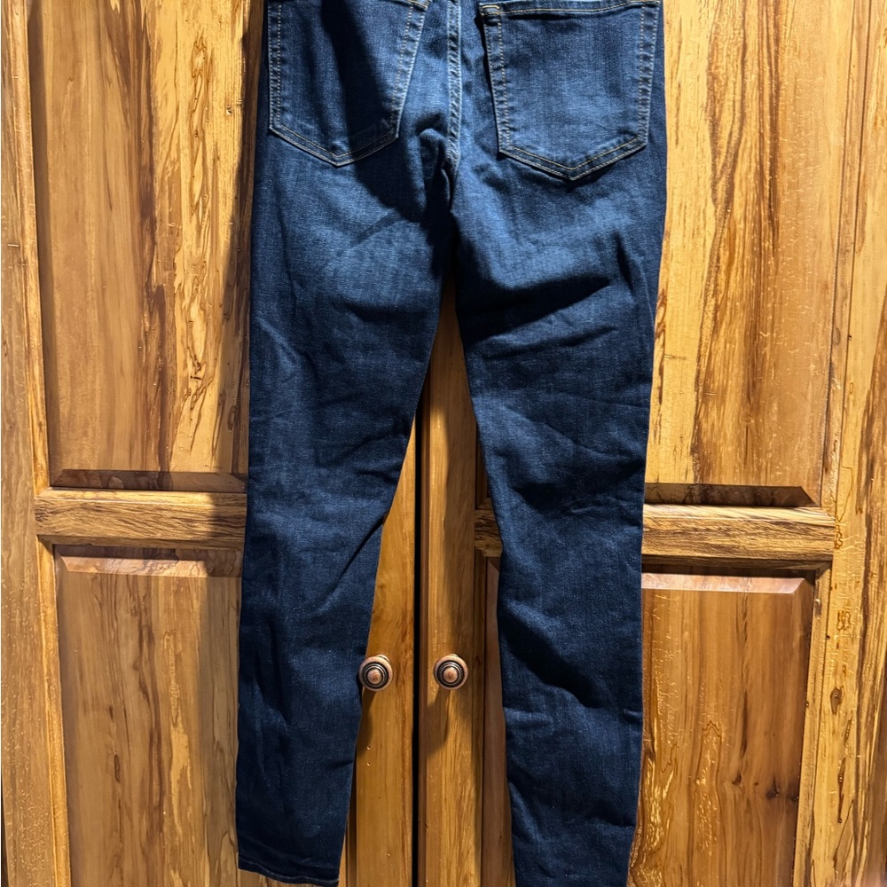 Free people skinny ankle women’s jeans distressed busted knee - Picture 4 of 5